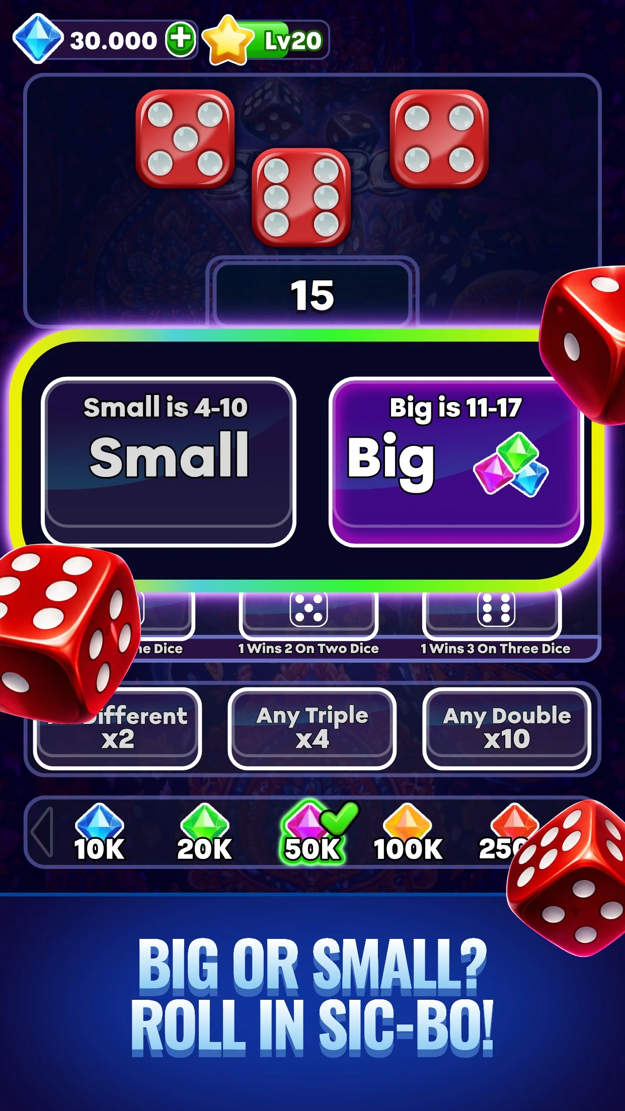 Sic Bo screenshot