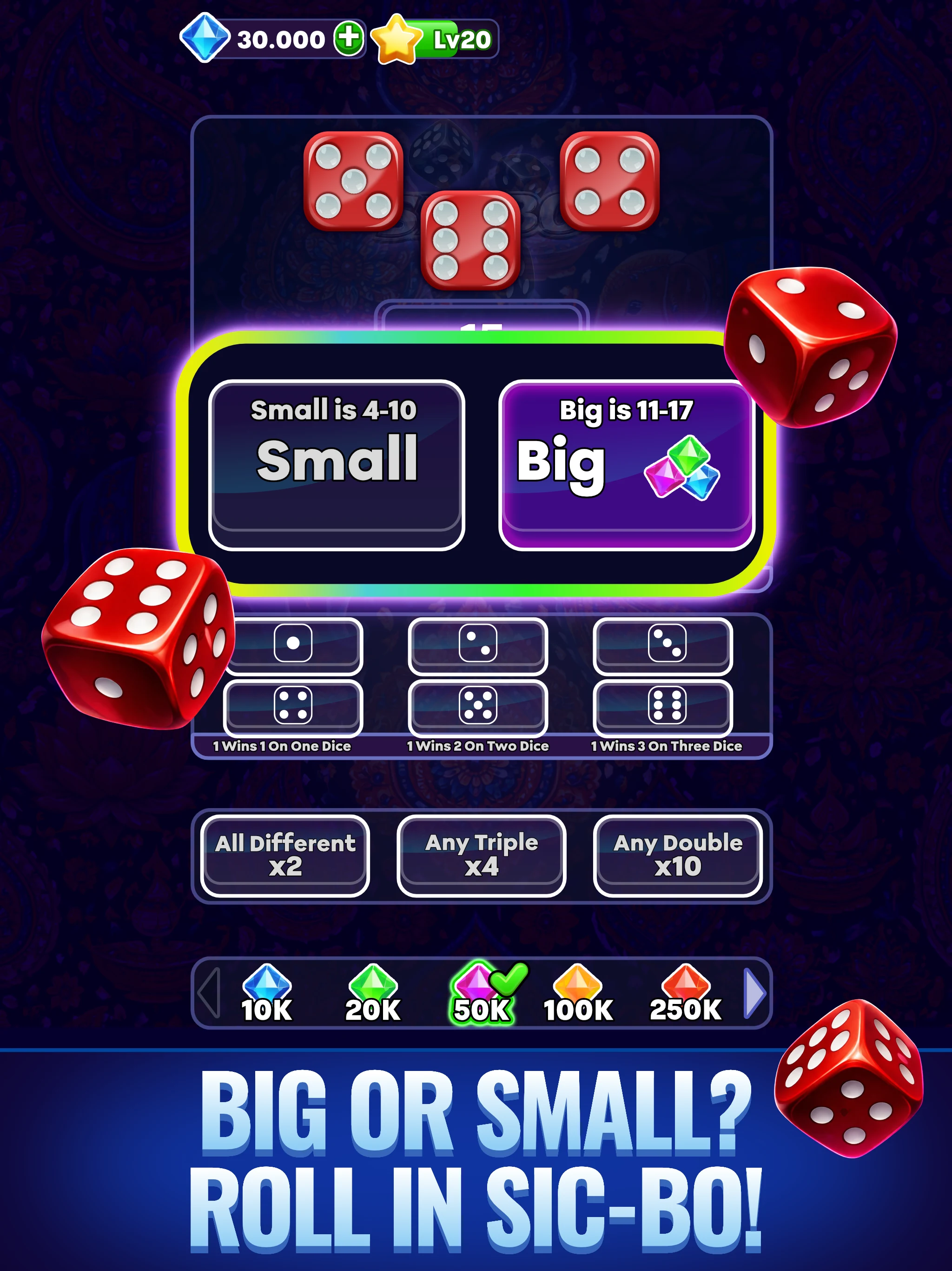Sic Bo screenshot
